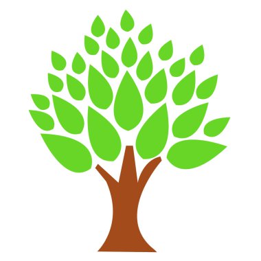 Çiçek simgesi flora işareti tasarımı