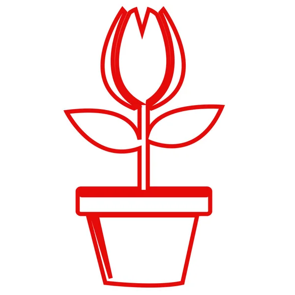 Blomma Ikon Flora Tecken Symbol Design — Stock vektor