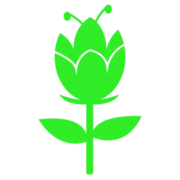 花のアイコンの植物記号のデザイン — ストックベクタ