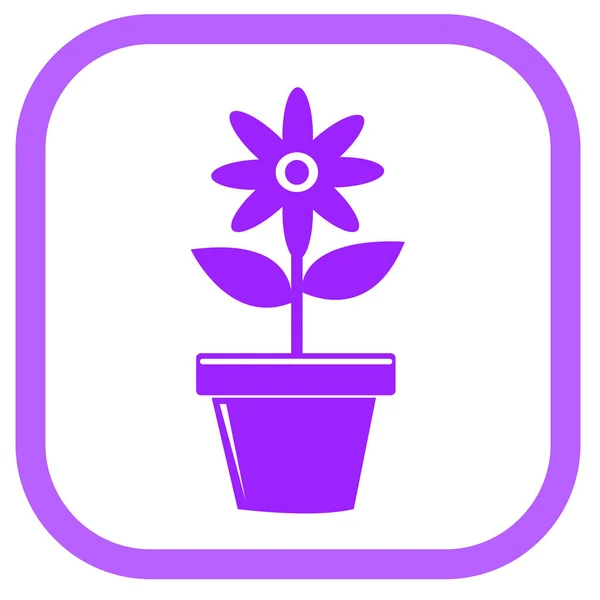 Květinová Ikona Flóra Symbol Design — Stockový vektor