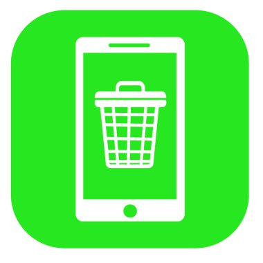 Telefon mobil simgesi işareti tasarımı