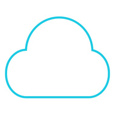 Cloud icon sign for web and app