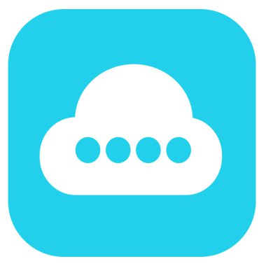 Cloud icon sign for web and app