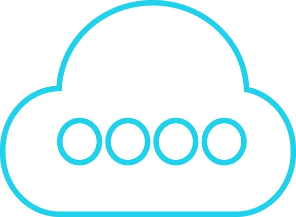 Cloud Icon Sign Web App —  Vetores de Stock