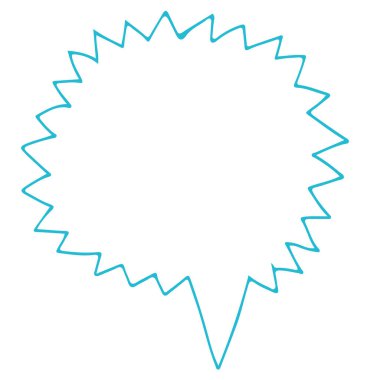 Konuşma balonu simgesini elle çizilmiş