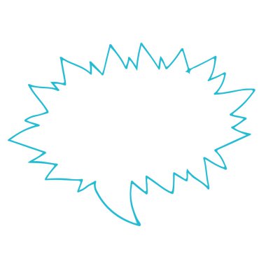 Konuşma balonu simgesini elle çizilmiş