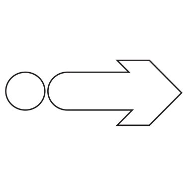 Ok simgesi simgesi tasarımı