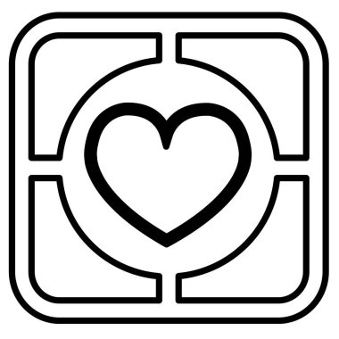 Heart icon sign symbol deign