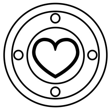 Heart icon sign symbol deign
