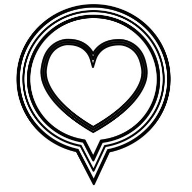 Heart icon sign symbol deign