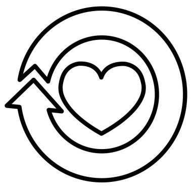 Heart icon sign symbol deign