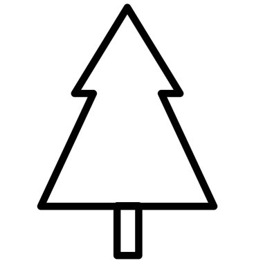 Noel ağacı simgesi simgesi tasarımı