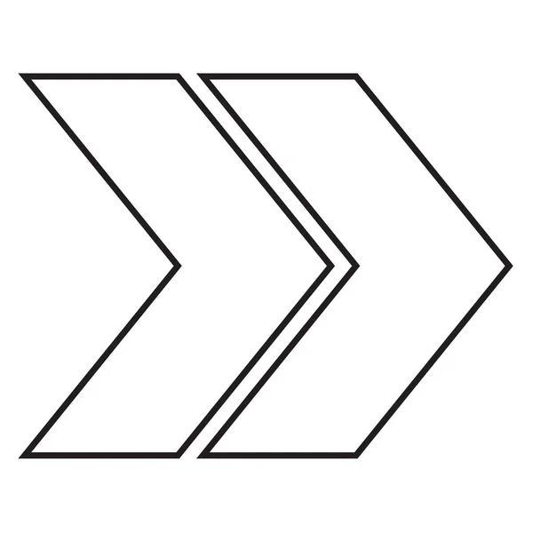 Návrh Symbolu Šipky — Stockový vektor