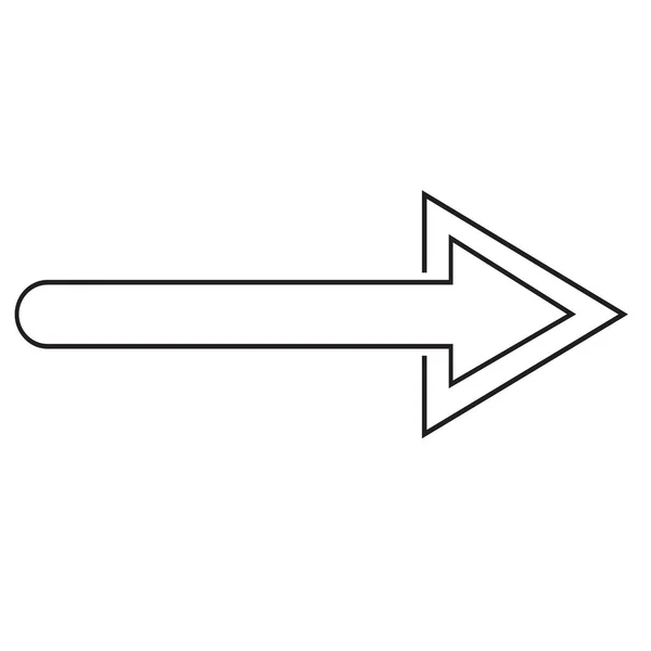 Flecha Icono Signo Símbolo Diseño — Archivo Imágenes Vectoriales
