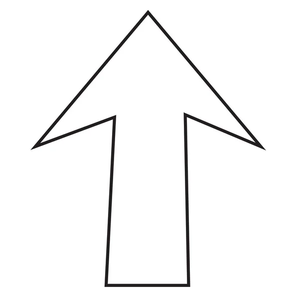 Icône Flèche Signe Symbole Conception — Image vectorielle