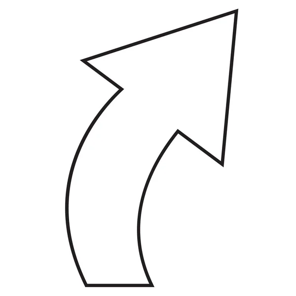 Flecha Icono Signo Símbolo Diseño — Vector de stock