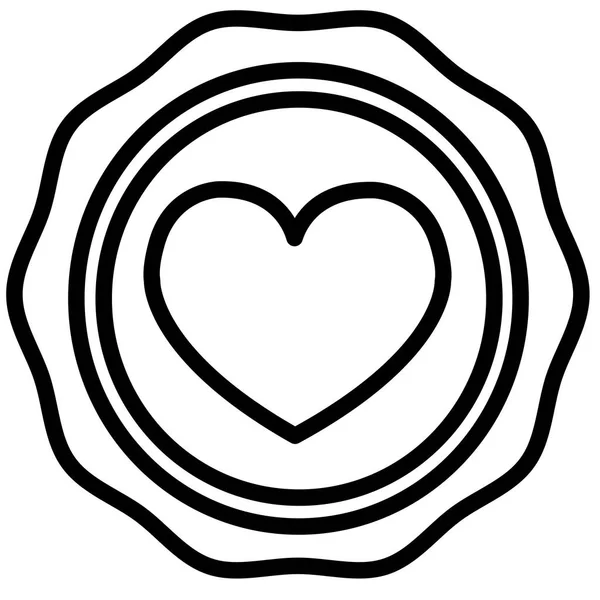 Heart Icon Sign Symbol Deign — Vettoriale Stock
