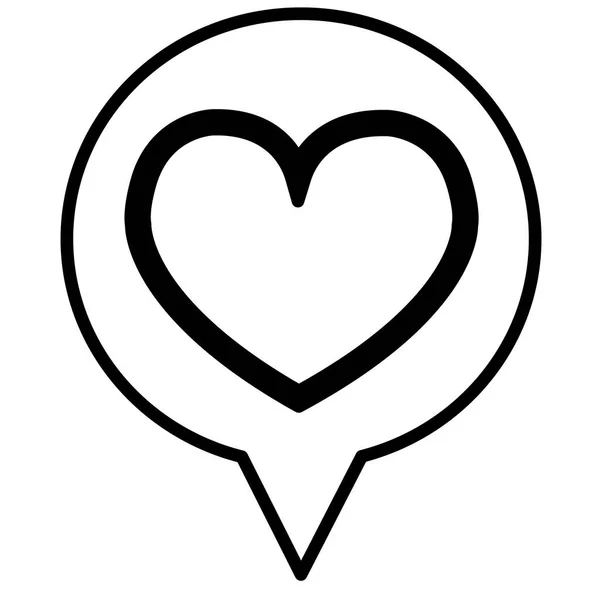 Символ Иконки Сердца — стоковый вектор