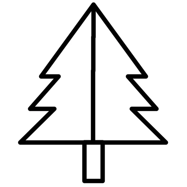 Karácsonyfa Ikon Jel Szimbólum Design — Stock Vector