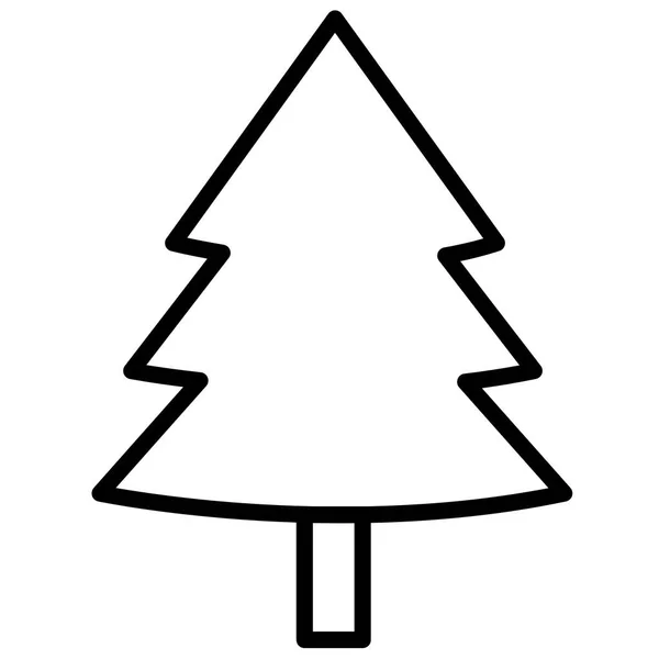Christmas Tree Icon Sign Symbol Design — Stock Vector