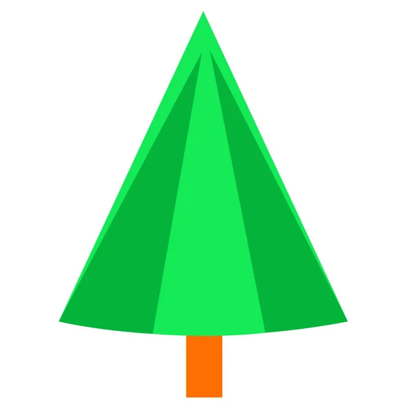 Árbol Navidad Icono Símbolo Diseño — Vector de stock