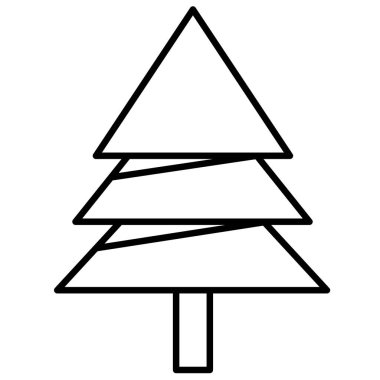 Noel ağacı simgesi simgesi tasarımı