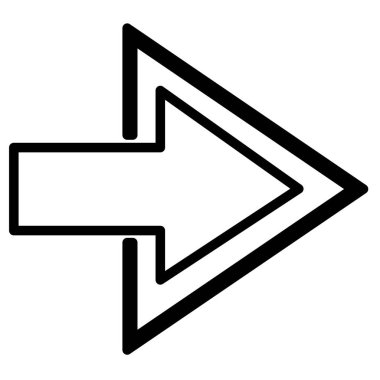 Ok simgesi simgesi tasarımı