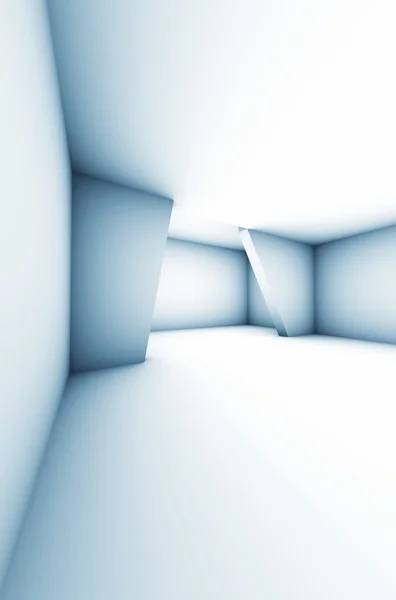 Absract Modern fehér belső tér - Space 3D-s illusztráció — Stock Fotó