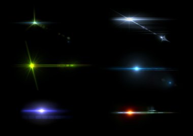 Lens Flares Collection clipart