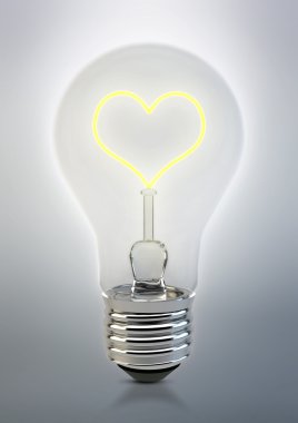aşk ampul illüstrasyon
