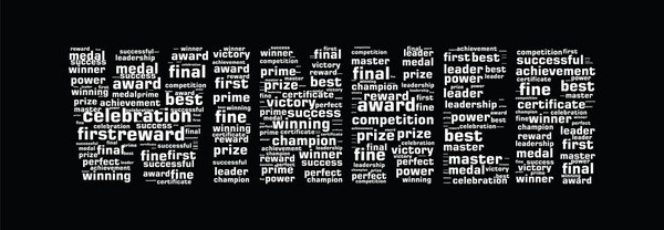 Winner concept word cloud
