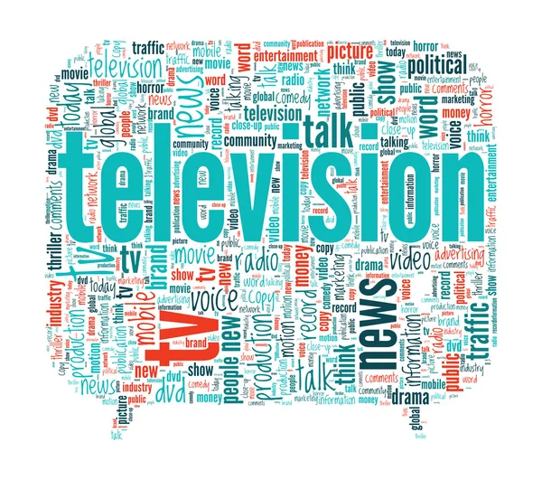 televizyon kavramı kelime bulutu