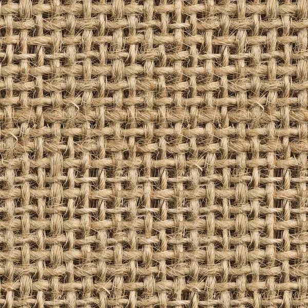 Bezešvé (tileable) tkaniny juta textura vzor closeup — Stock fotografie