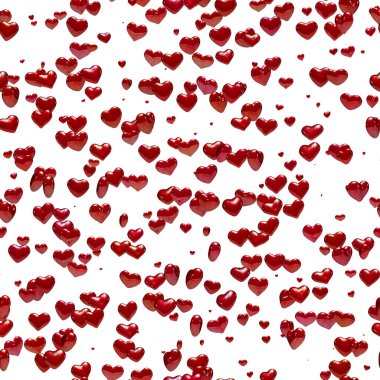 Kusursuz kalp deseni kırpma yolu da dahil olmak üzere beyaz arkaplanda izole edildi.