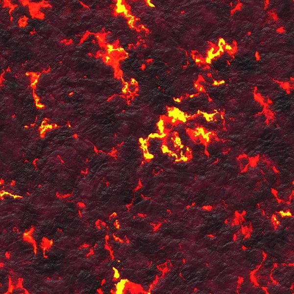 Seamless Lava Magma Volcanic Texture — Stock Photo, Image