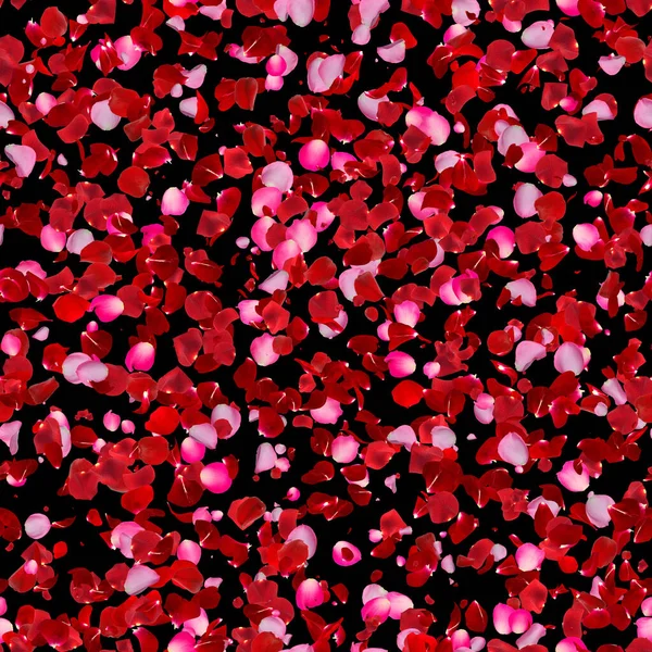 Seamless Rose Petal Texture Pattern Black Background — Zdjęcie stockowe