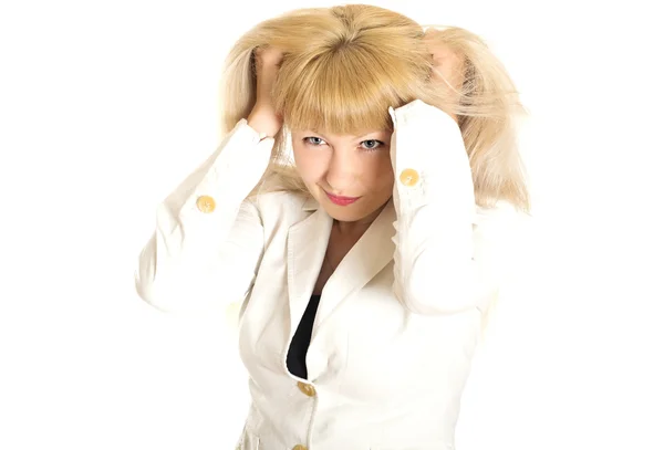 Prachtige blond meisje — Stockfoto