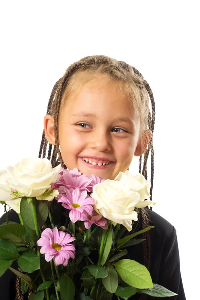 Portrait of a cute little girl — Stock Photo, Image