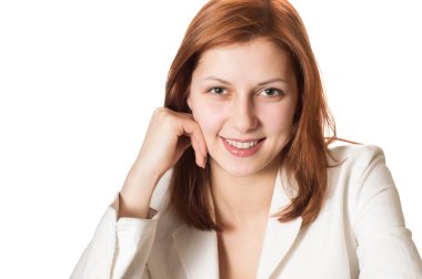 Altın saçlı güzel yeşil gözlü kız