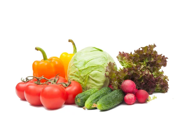 Set vegetables isolated on a white background — Stock Photo, Image