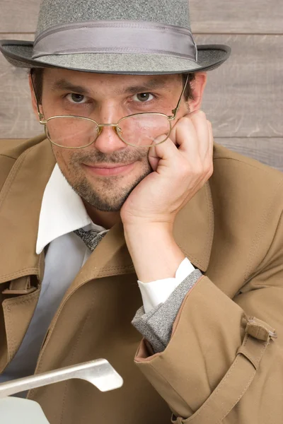 Portrait d'un homme en chapeau — Photo