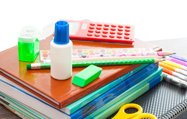 Set for school hours on a white background isolated — Stock Photo, Image