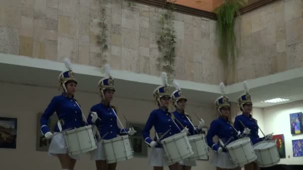 Drummer girls — Stock Video