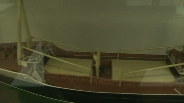 Model ship — Stock Video