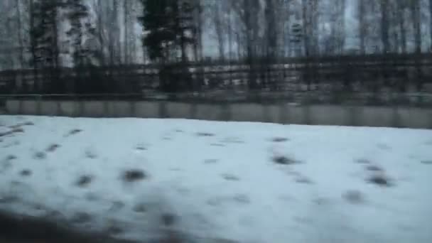 Vinterlandsväg — Stockvideo
