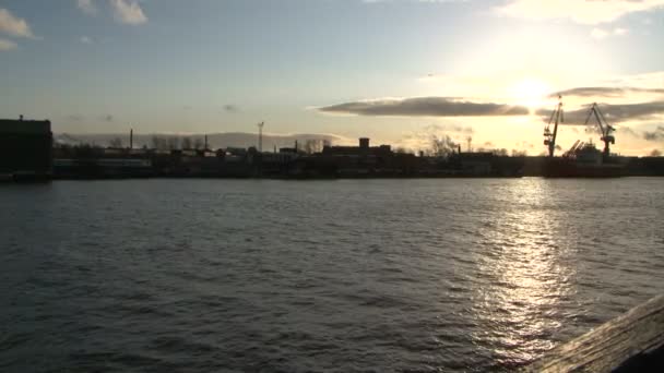 River port — Stok video
