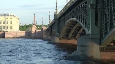 saint-Petersburg tarihi merkezinde Neva Nehri