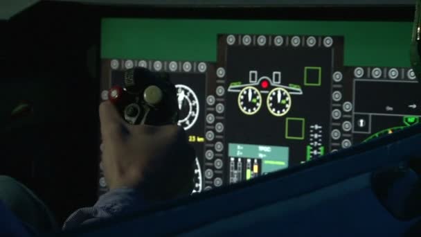 Simulador de aviación — Vídeo de stock