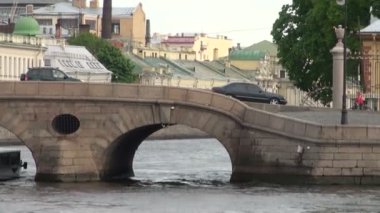 saint-Petersburg tarihi merkezinde Neva Nehri