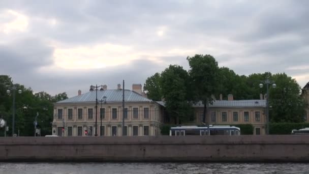 Neva river — Stock Video